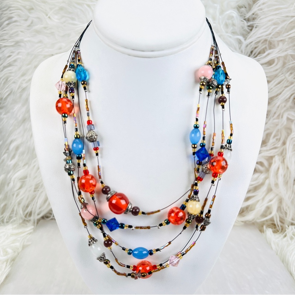 Bohemian Chic Multi String Multicolored Super Fun… - image 5